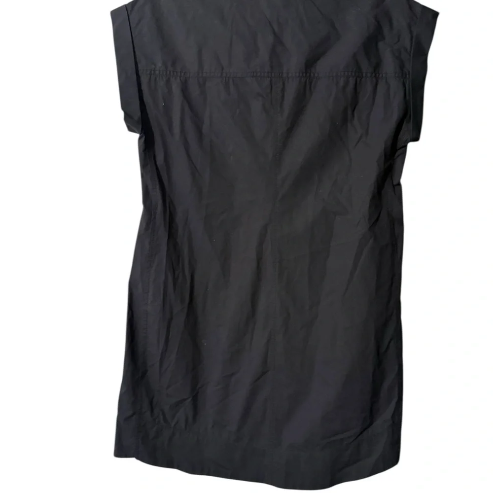 J. Crew Black Poplin 100% cotton Dress size Small